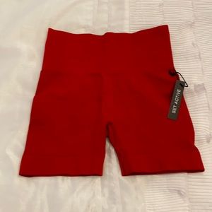 Set Active Sculptflex bike shorts OG Red